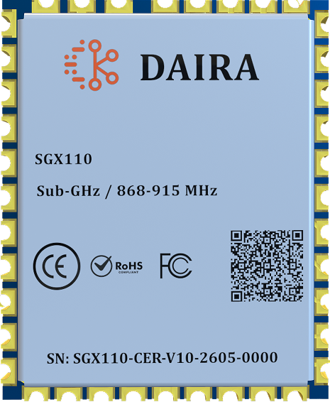 SGX110 LPWAN Module (Ceramic Antenna) (SGX110-CER)